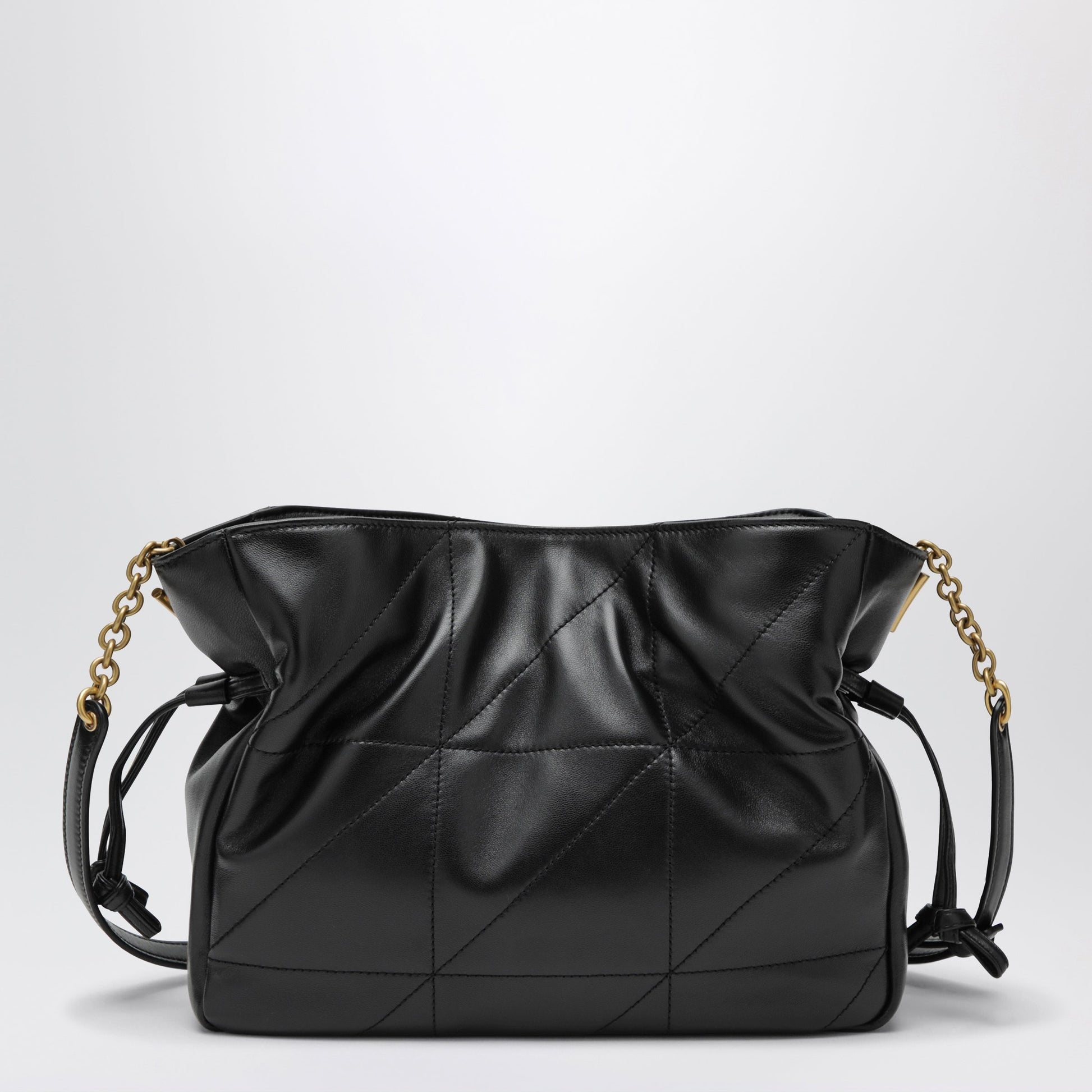 Saint Laurent Jamie Shoulder Pouch In Lambskin Leather, Black Women SAINT LAURENT