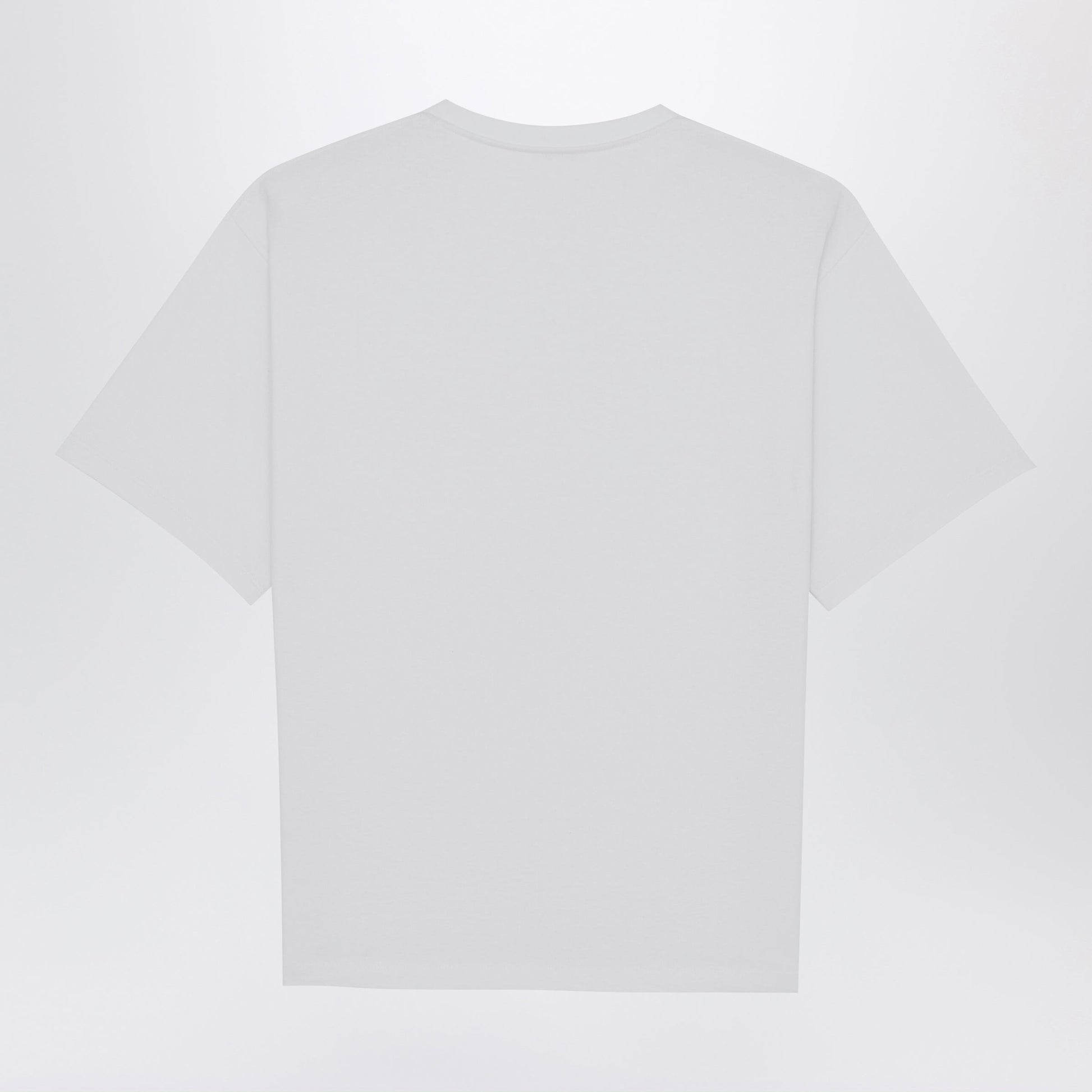Saint Laurent White Oversized Cotton T-Shirt With Cassandre Logo Men SAINT LAURENT