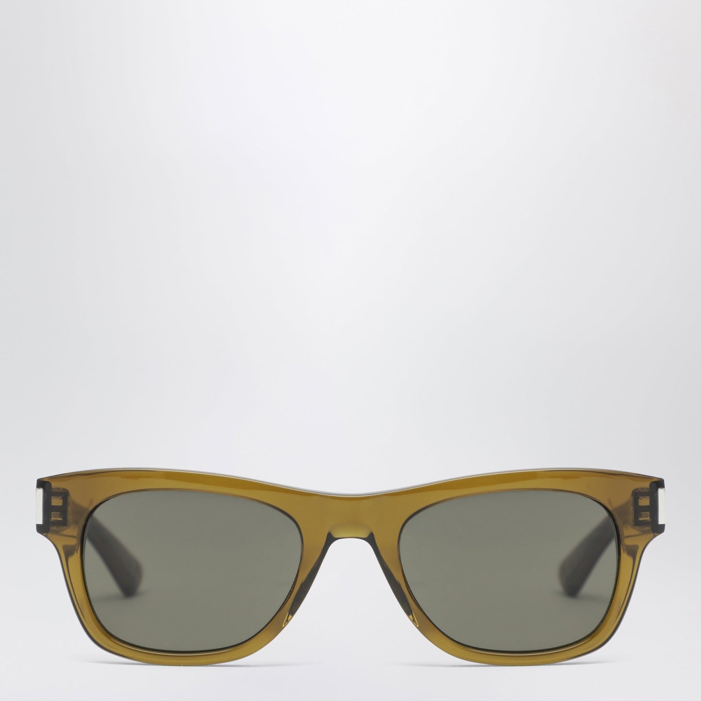 Saint Laurent Olive Brown Rectangular Sunglasses Women SAINT LAURENT