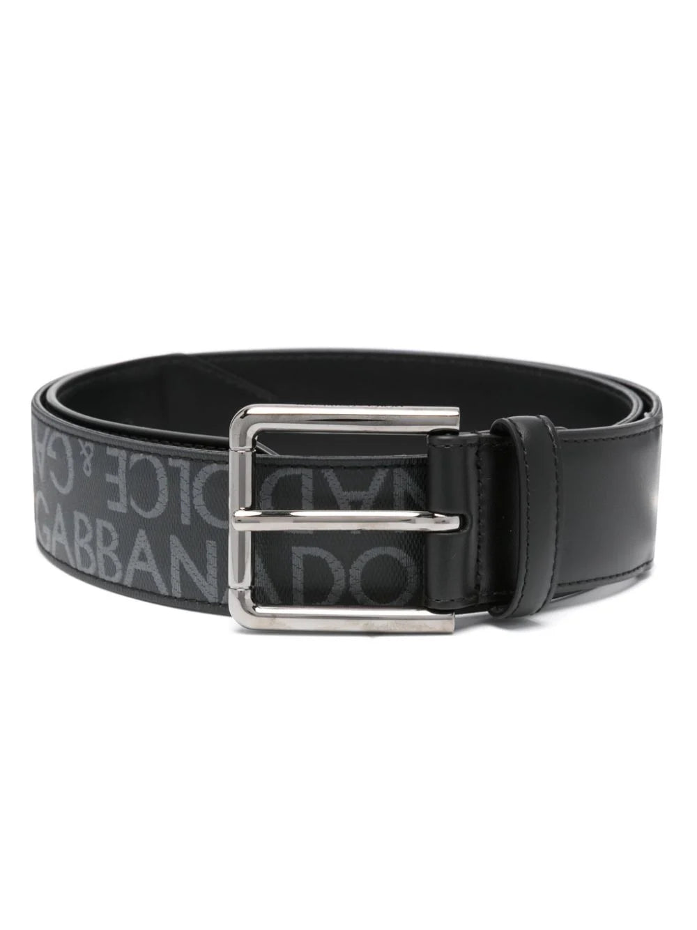 Dolce & Gabbana Men Belt With Buckle Embroidered With Logo DOLCE & GABBANA