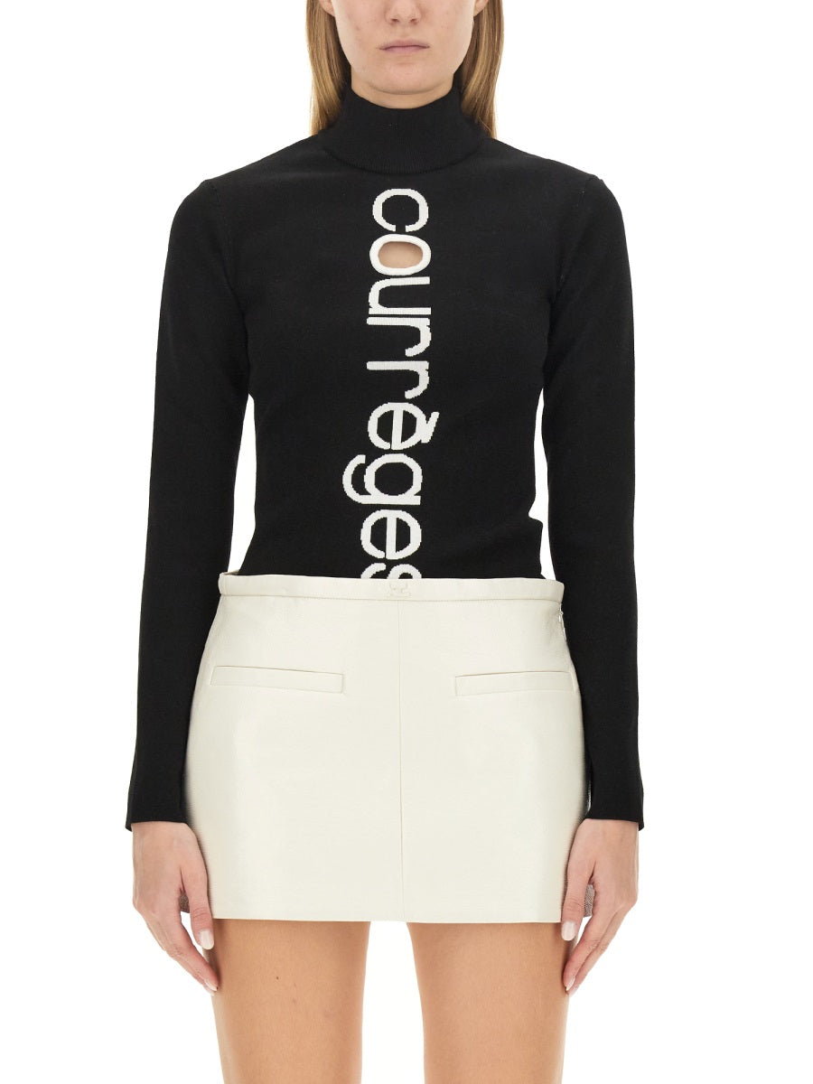 Courreges Women Jersey With Logo COURREGES