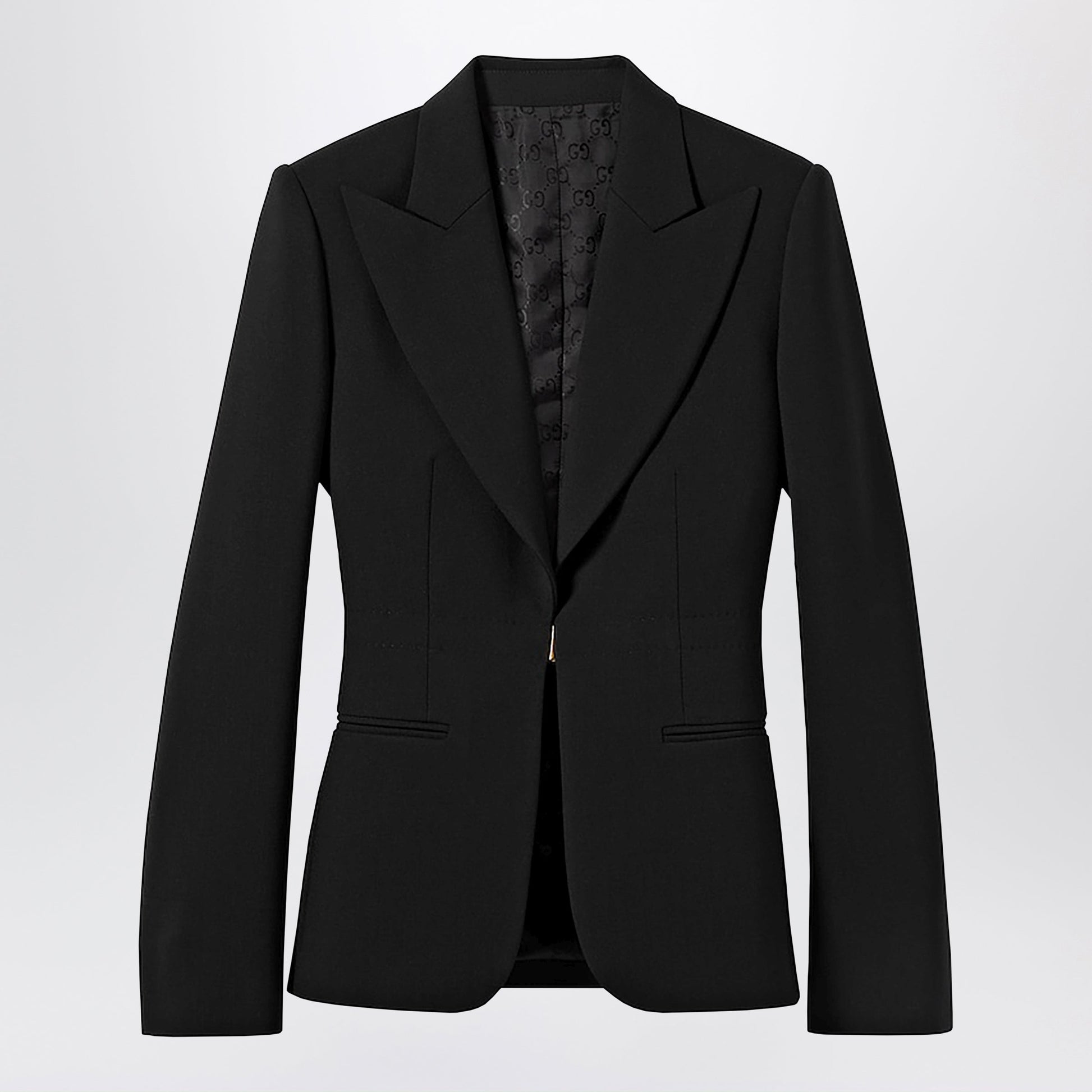 Gucci Black Stretch Wool Technical Jacket Women GUCCI