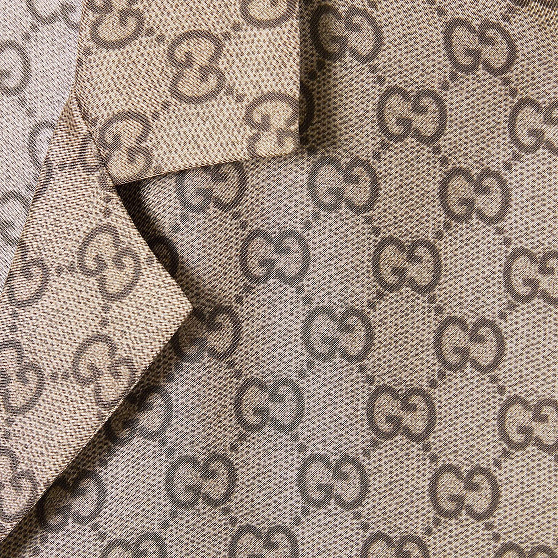 Gucci Bowling Shirt In Silk Twill With All-Over Gg Print Men GUCCI