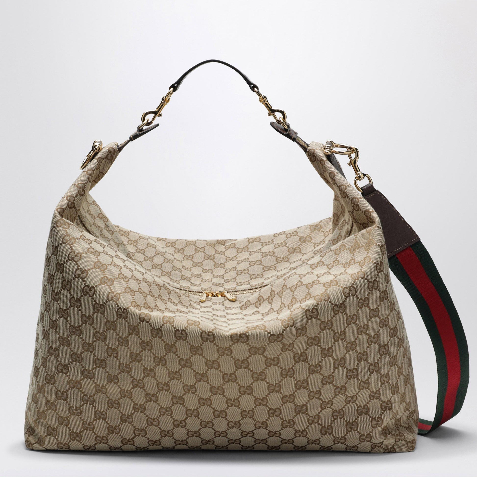 Gucci Large Brera Gg Canvas Bag In Sand/Brown Men GUCCI