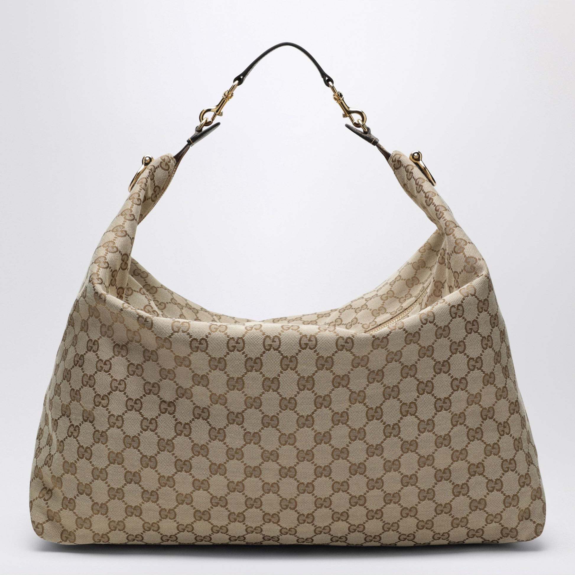 Gucci Large Brera Gg Canvas Bag In Sand/Brown Men GUCCI