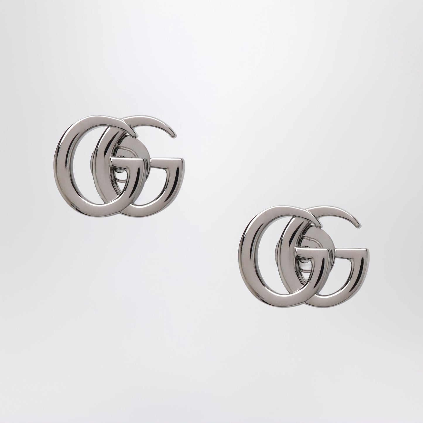 Gucci Silver-Tone Gg Marmont Brass Earrings Women GUCCI