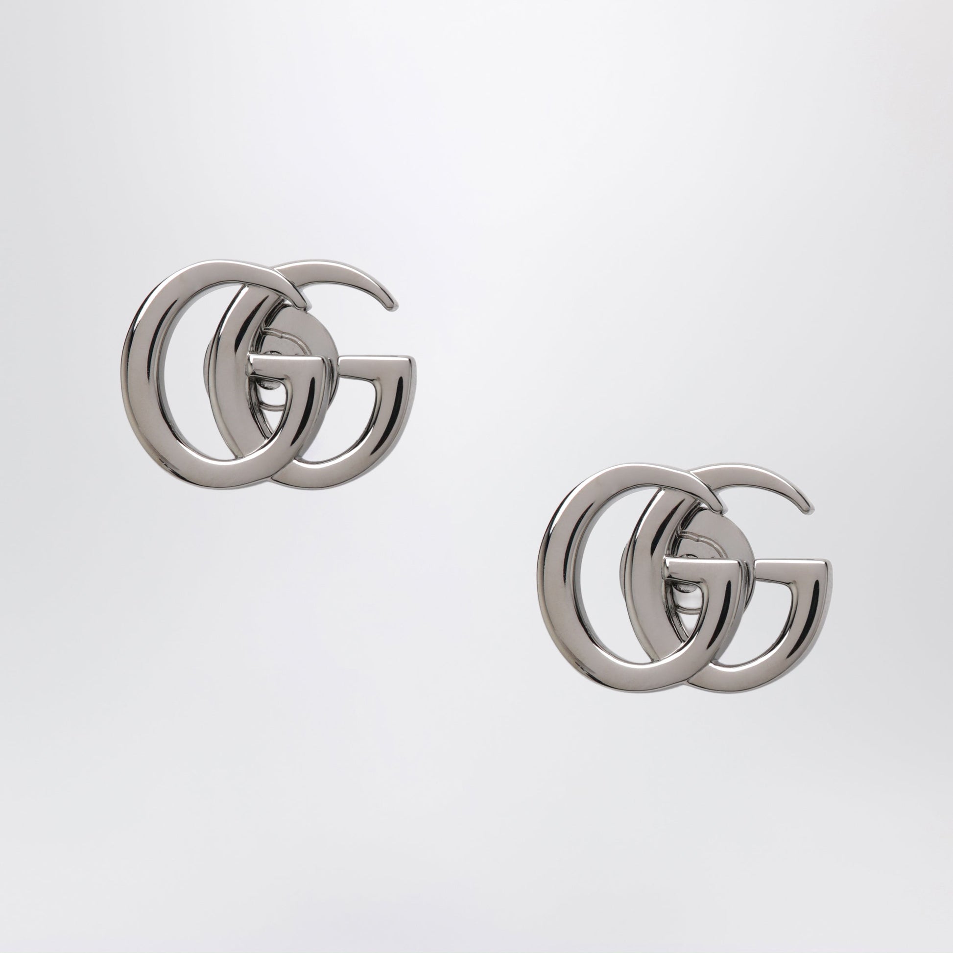 Gucci Silver-Tone Gg Marmont Brass Earrings Women GUCCI