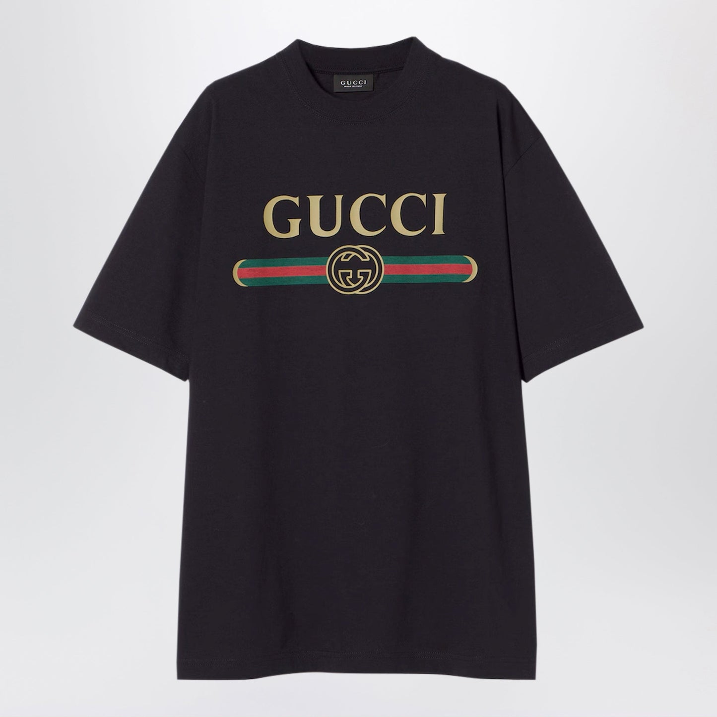 Gucci Cotton And Silk Jersey Logo-Print T-Shirt Women GUCCI