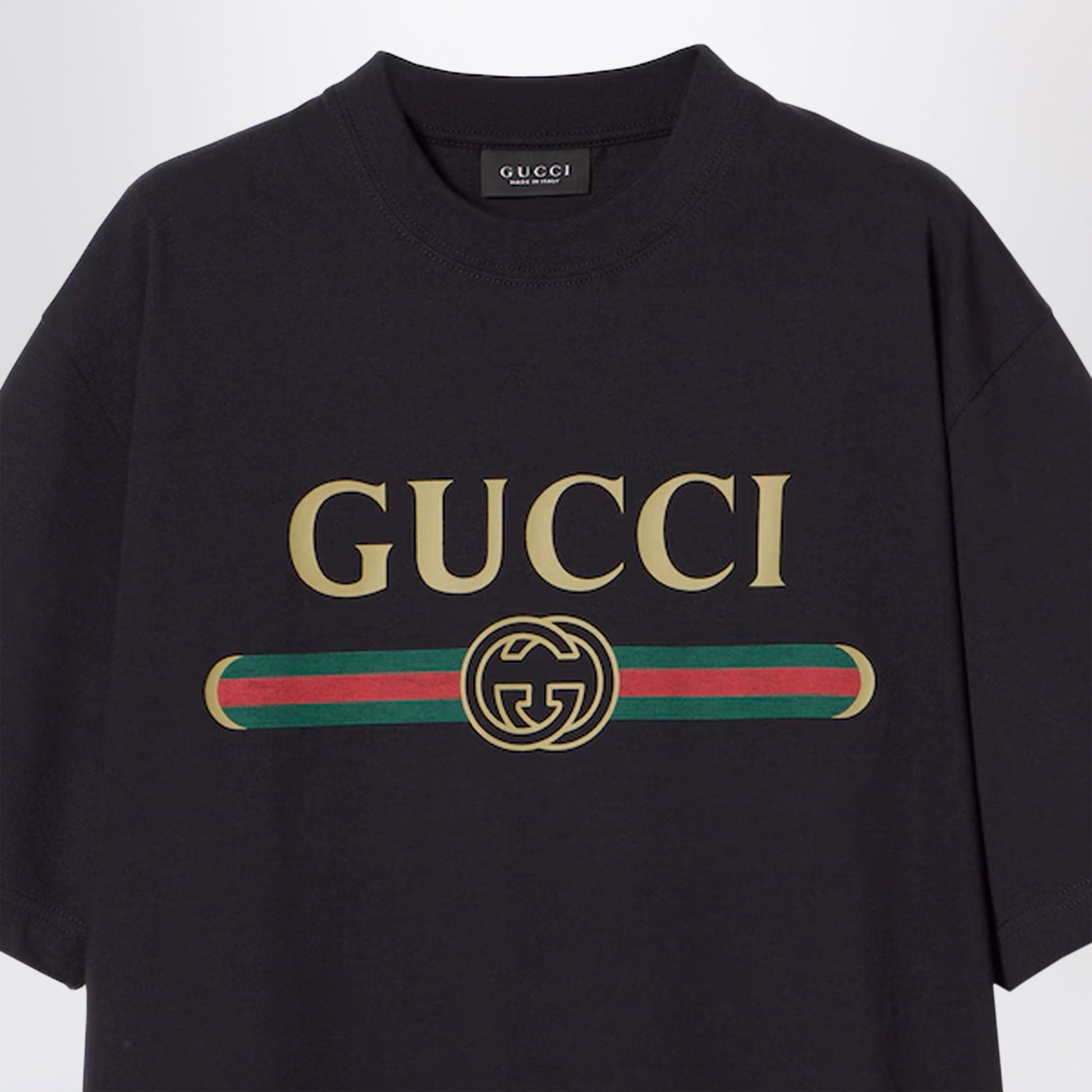Gucci Cotton And Silk Jersey Logo-Print T-Shirt Women GUCCI