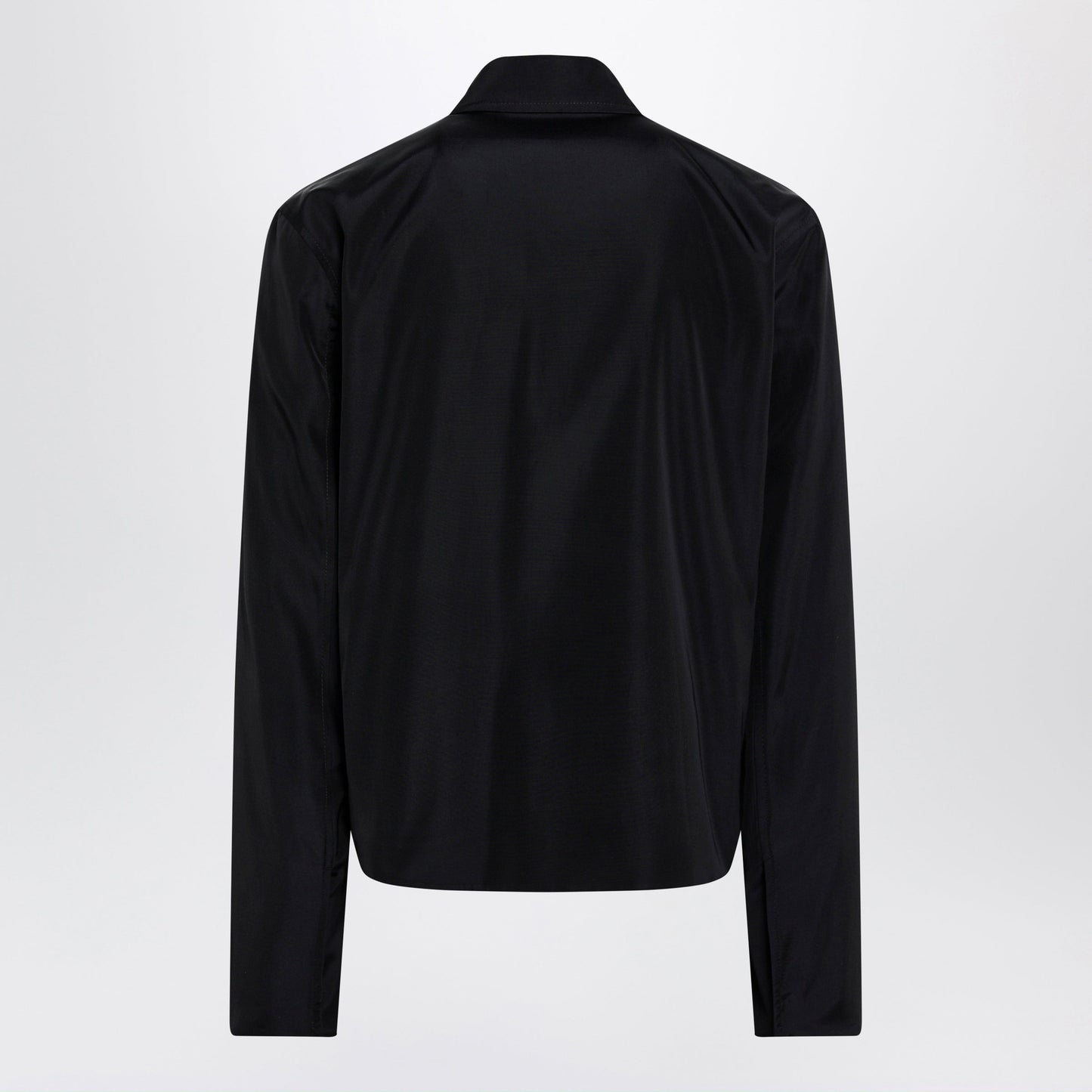 Gucci Zip Jacket In Cotton And Acetate Faille, Black Men GUCCI