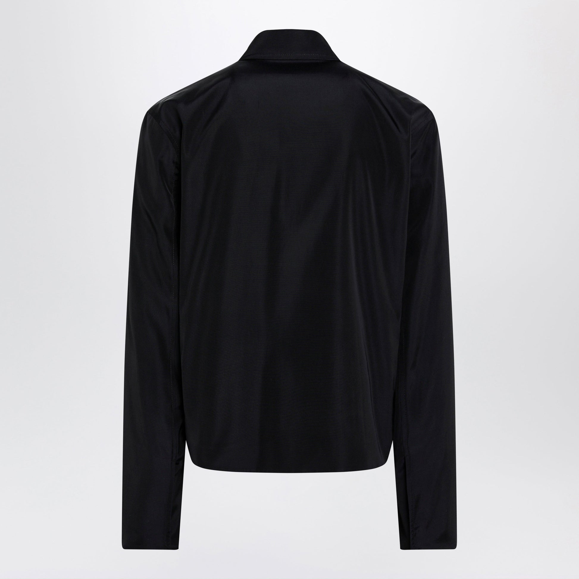 Gucci Zip Jacket In Cotton And Acetate Faille, Black Men GUCCI
