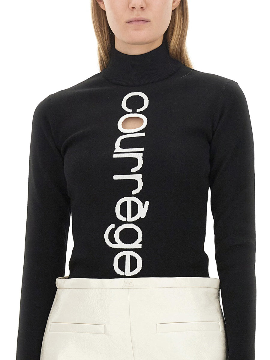 Courreges Women Jersey With Logo COURREGES