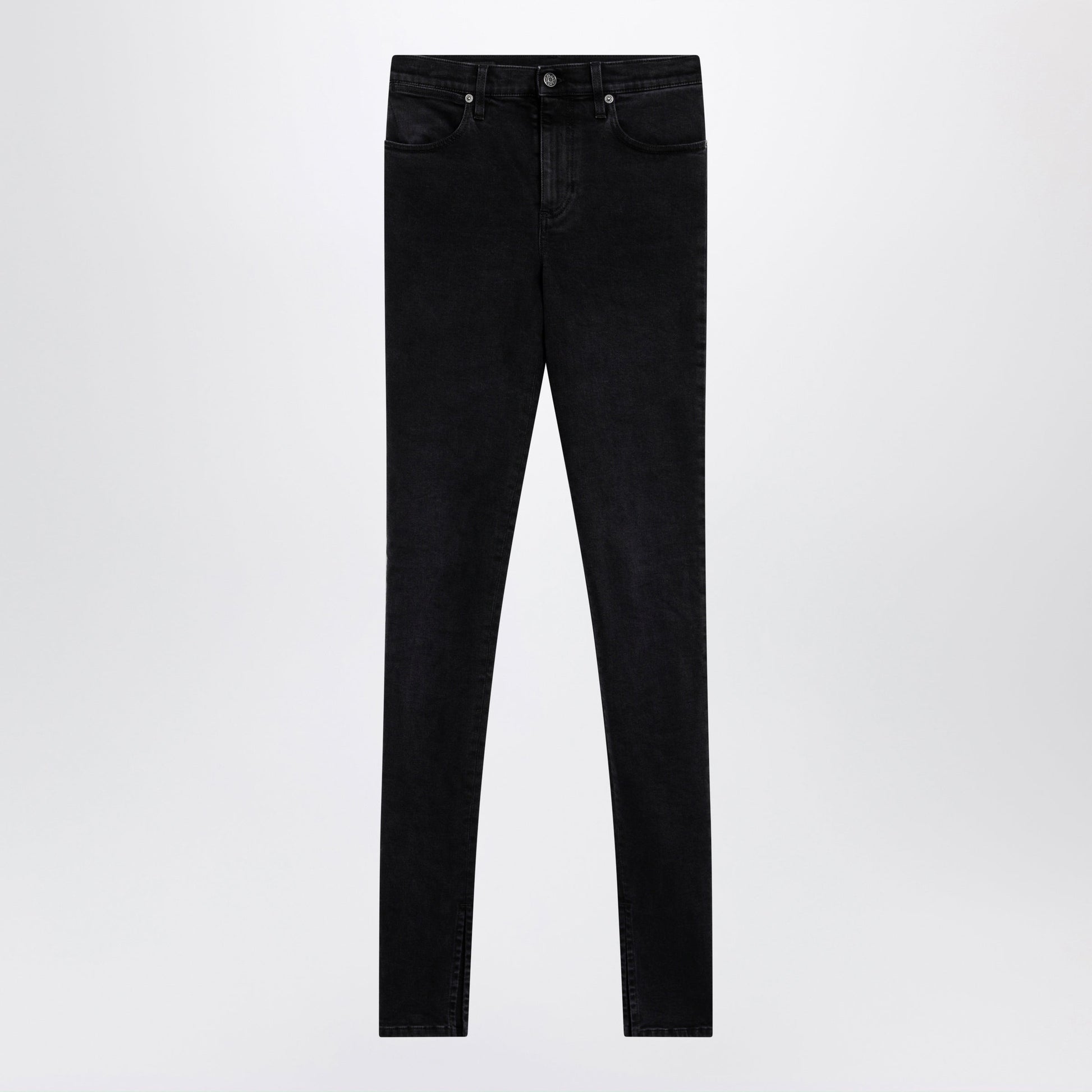 Gucci Skinny Washed Cotton Denim Jeans In Black Women GUCCI