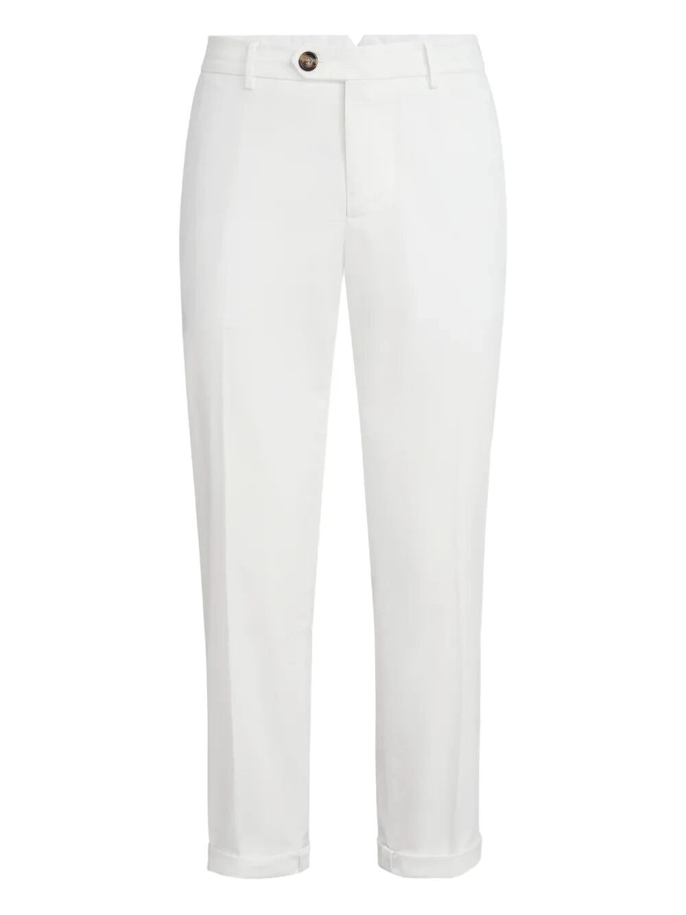 Brunello Cucinelli Men Gabardine Garment Dyed Pants BRUNELLO CUCINELLI