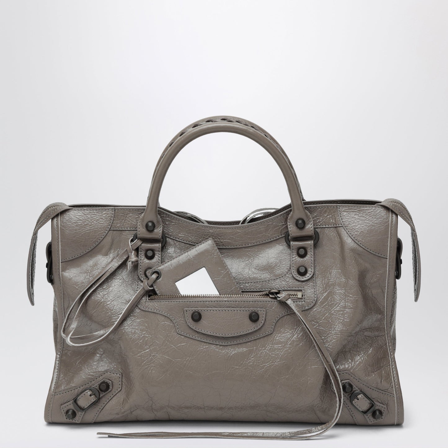 Balenciaga Le City Medium Handbag In Dark Walnut Leather Women BALENCIAGA