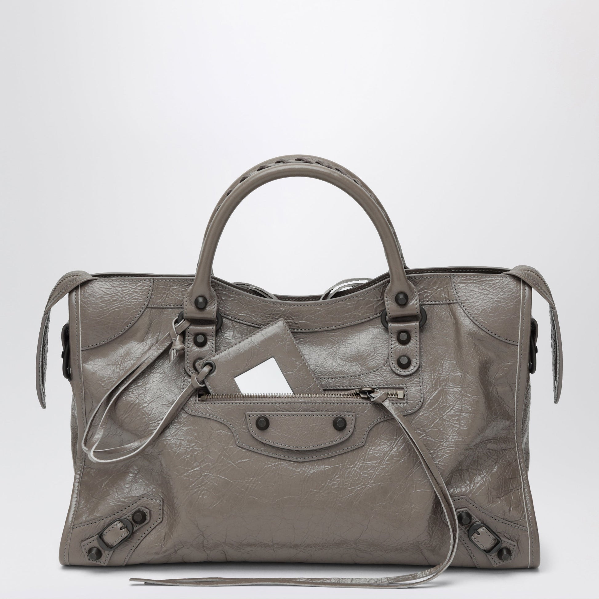 Balenciaga Le City Medium Handbag In Dark Walnut Leather Women BALENCIAGA