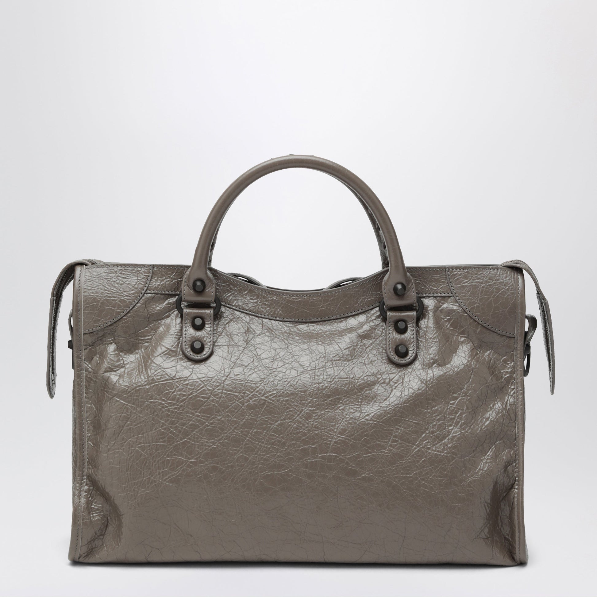 Balenciaga Le City Medium Handbag In Dark Walnut Leather Women BALENCIAGA