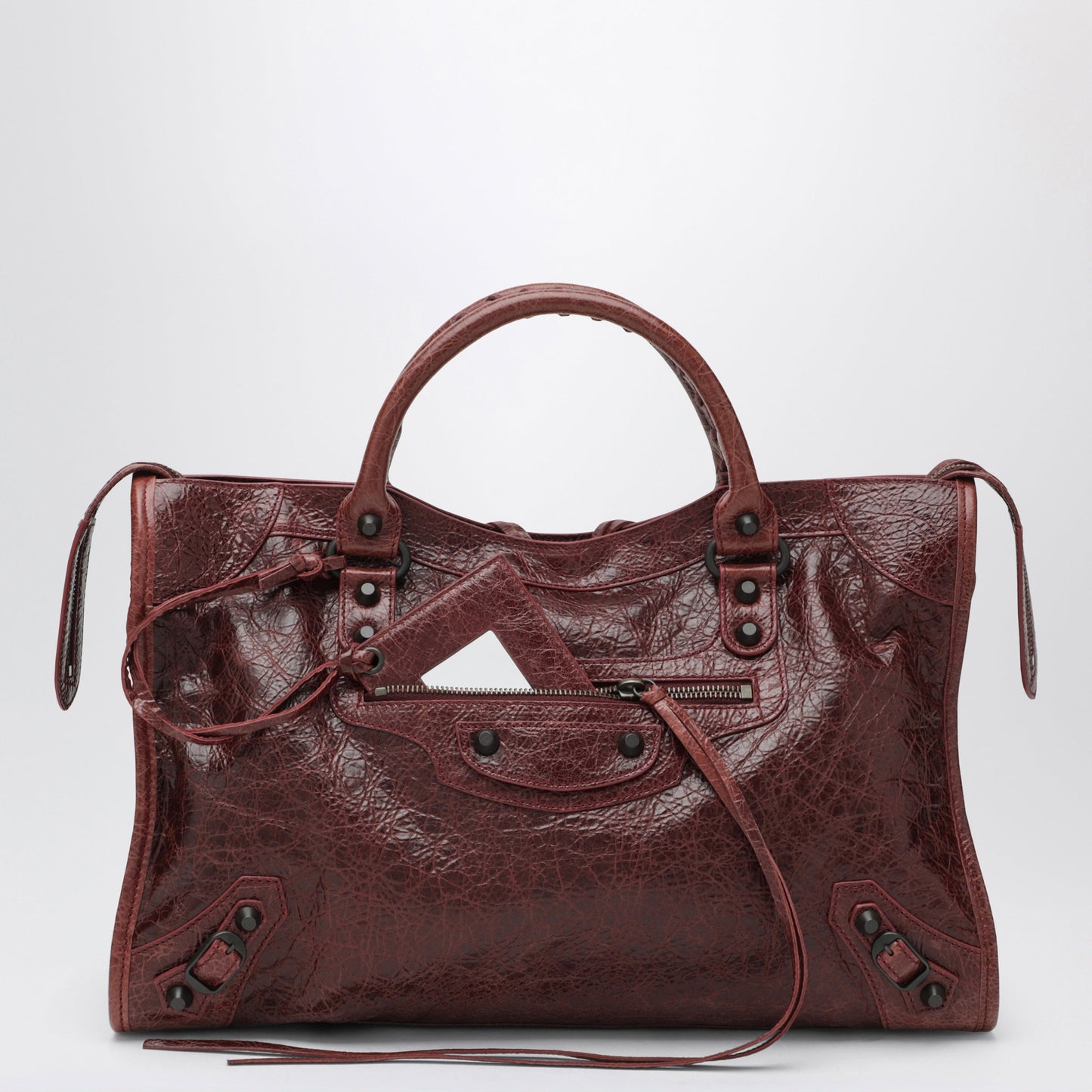 Balenciaga Medium Le City Handbag In Merlot Leather Women BALENCIAGA