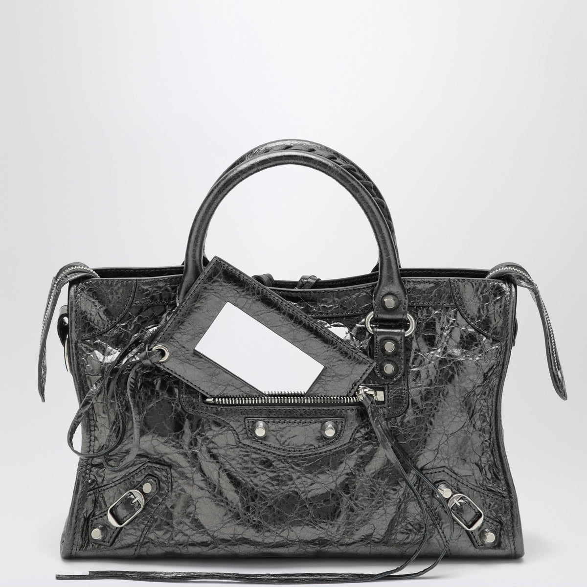 Balenciaga Small Le City Bag In Metallic Leather Women BALENCIAGA