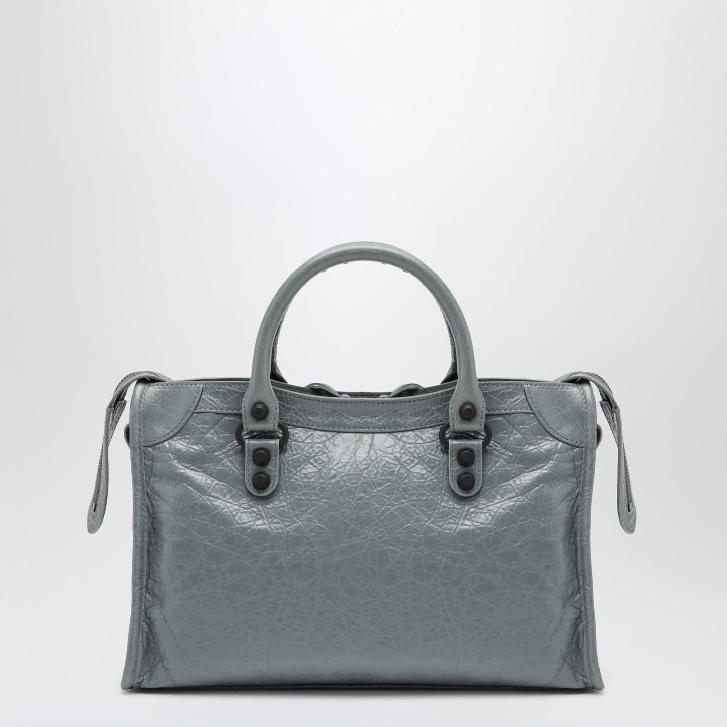 Balenciaga Small Le City Bag In Grey Blue Leather Women BALENCIAGA