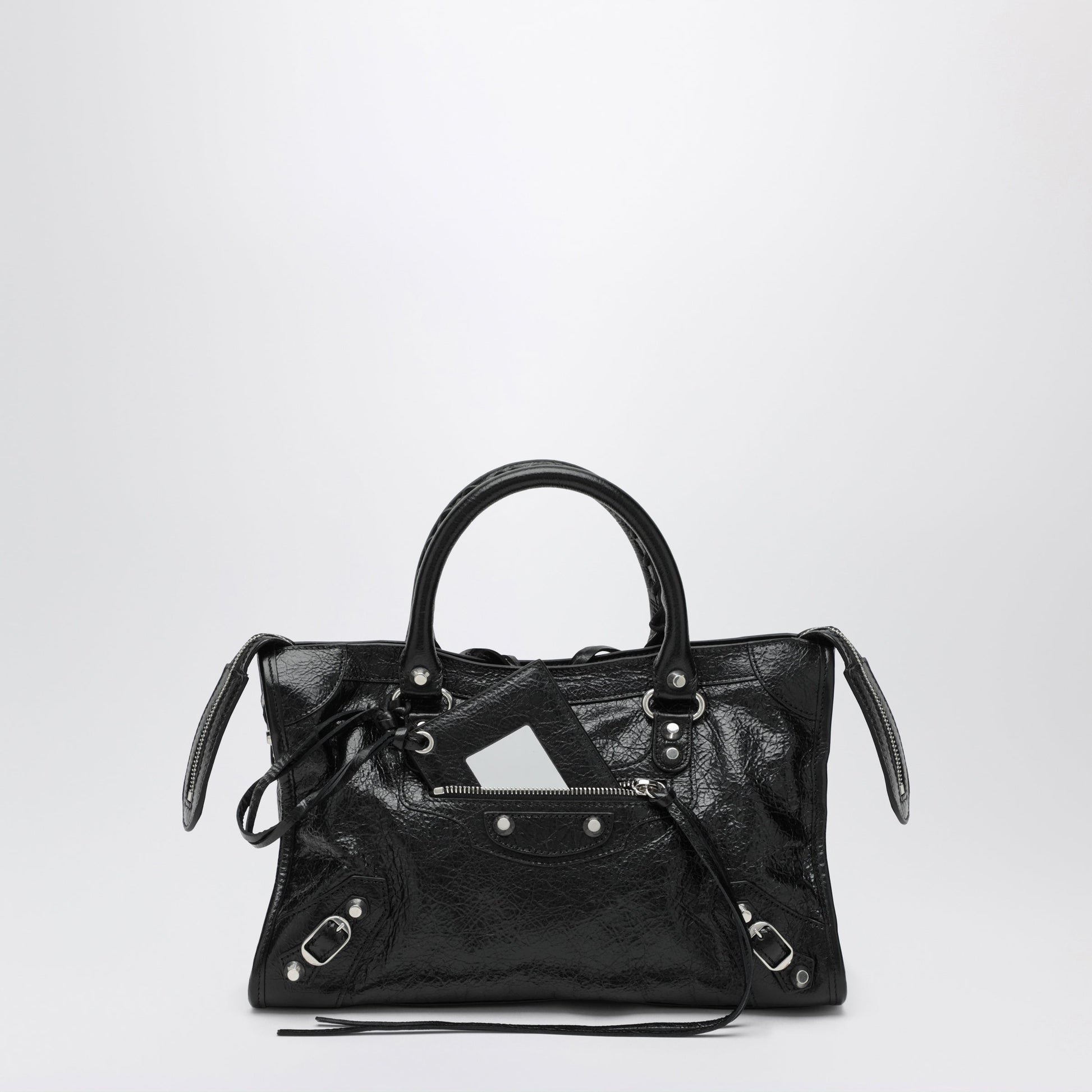 Balenciaga Le City Small Lambskin Leather Bag In Black Women BALENCIAGA