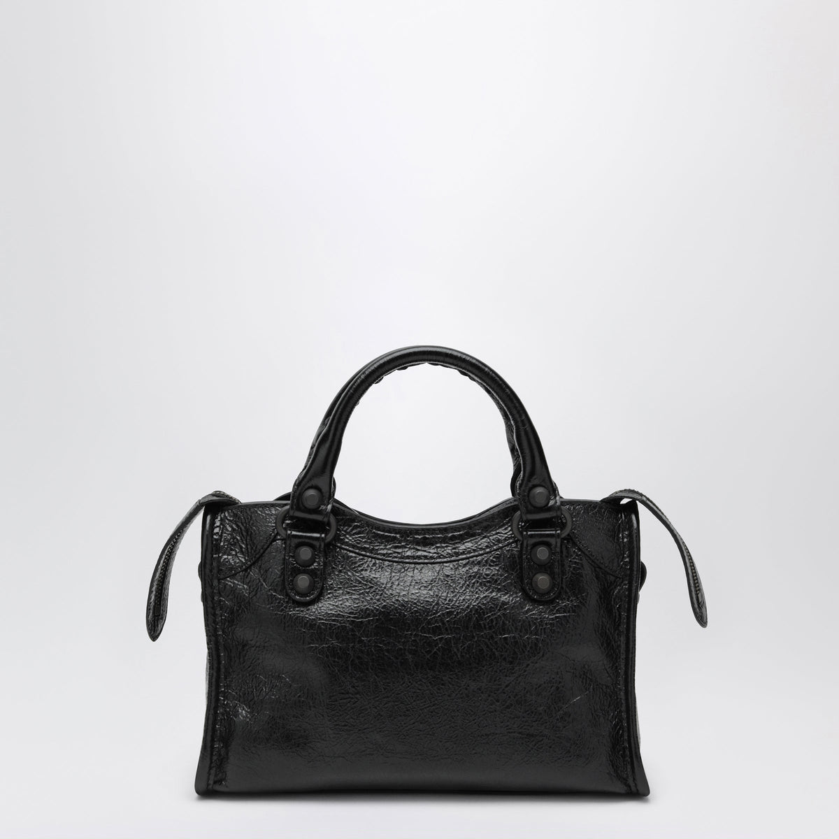 Balenciaga Le City Mini Handbag In Arena Lambskin Black Women BALENCIAGA