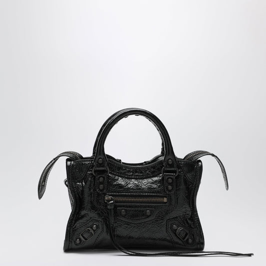 Balenciaga Le City Nano Leather Handbag In Military Green Women BALENCIAGA