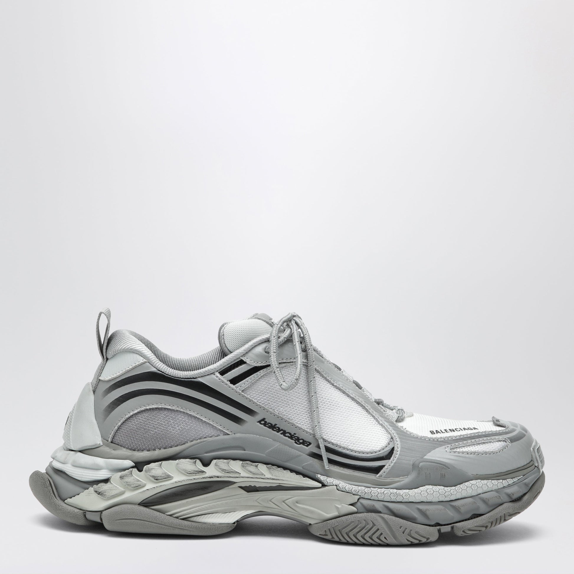Balenciaga Triple S.2 Gradient Sneakers In Polyurethane, Grey Men BALENCIAGA
