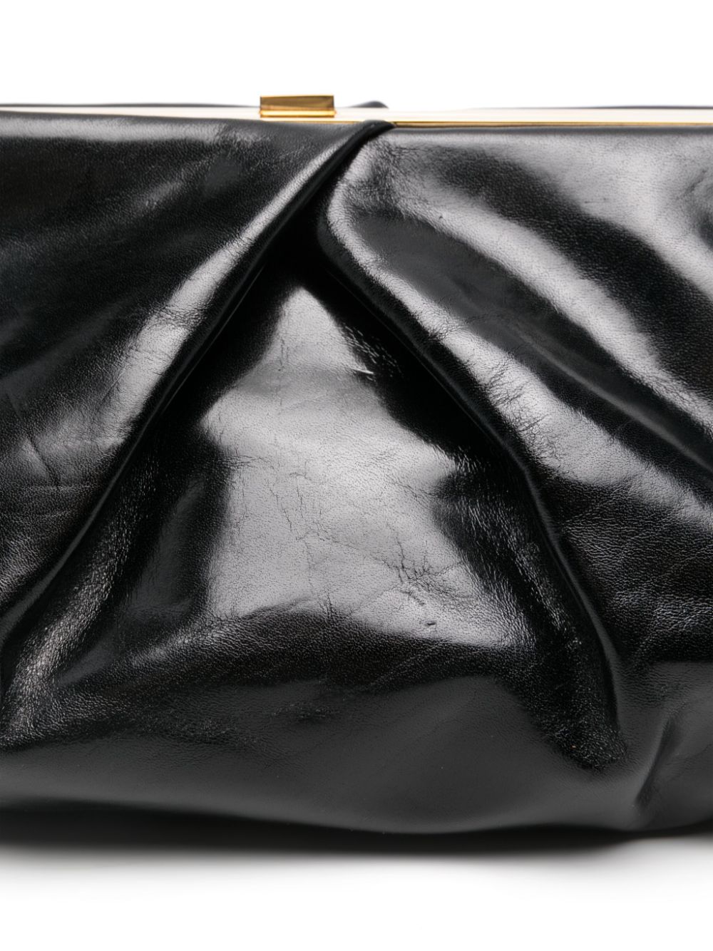 Dries Van Noten Women Large Leather Clutch Bag, With Detachable Adjustable Shoulder Strap. DRIES VAN NOTEN