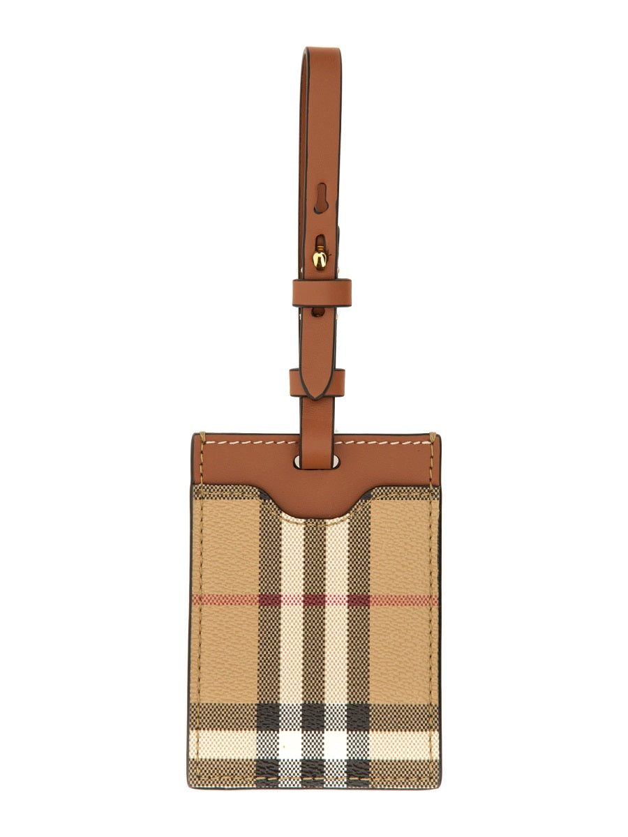 Burberry Unisex Nameplate "Porte Adresse" Check BURBERRY