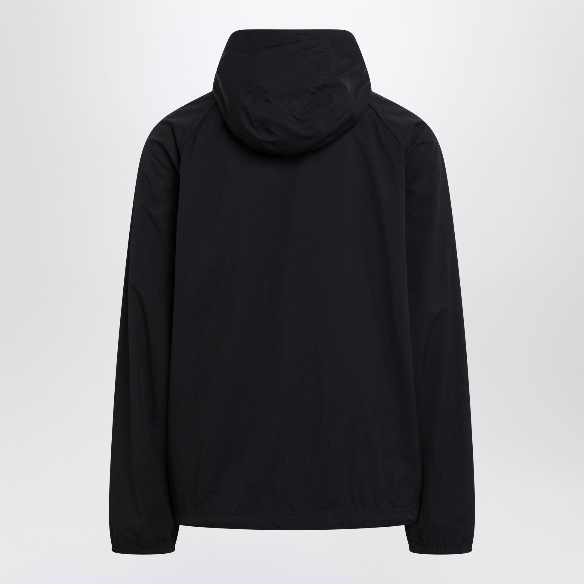 Balenciaga Technical Hooded Track Jacket In Polyamide, Black Men BALENCIAGA