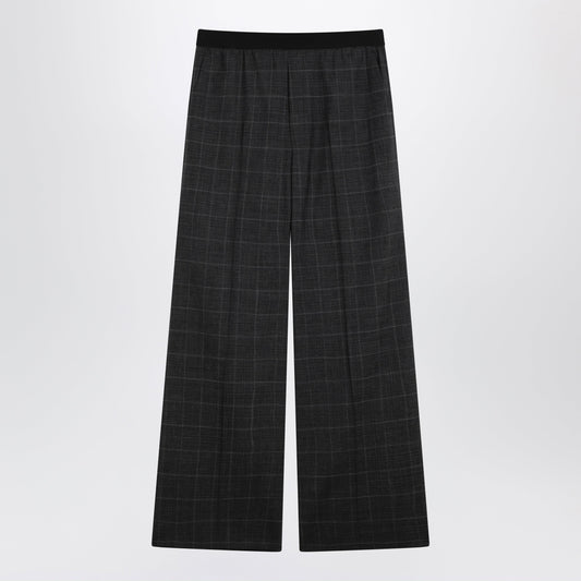 Balenciaga Dark Grey Tartan Trousers Men