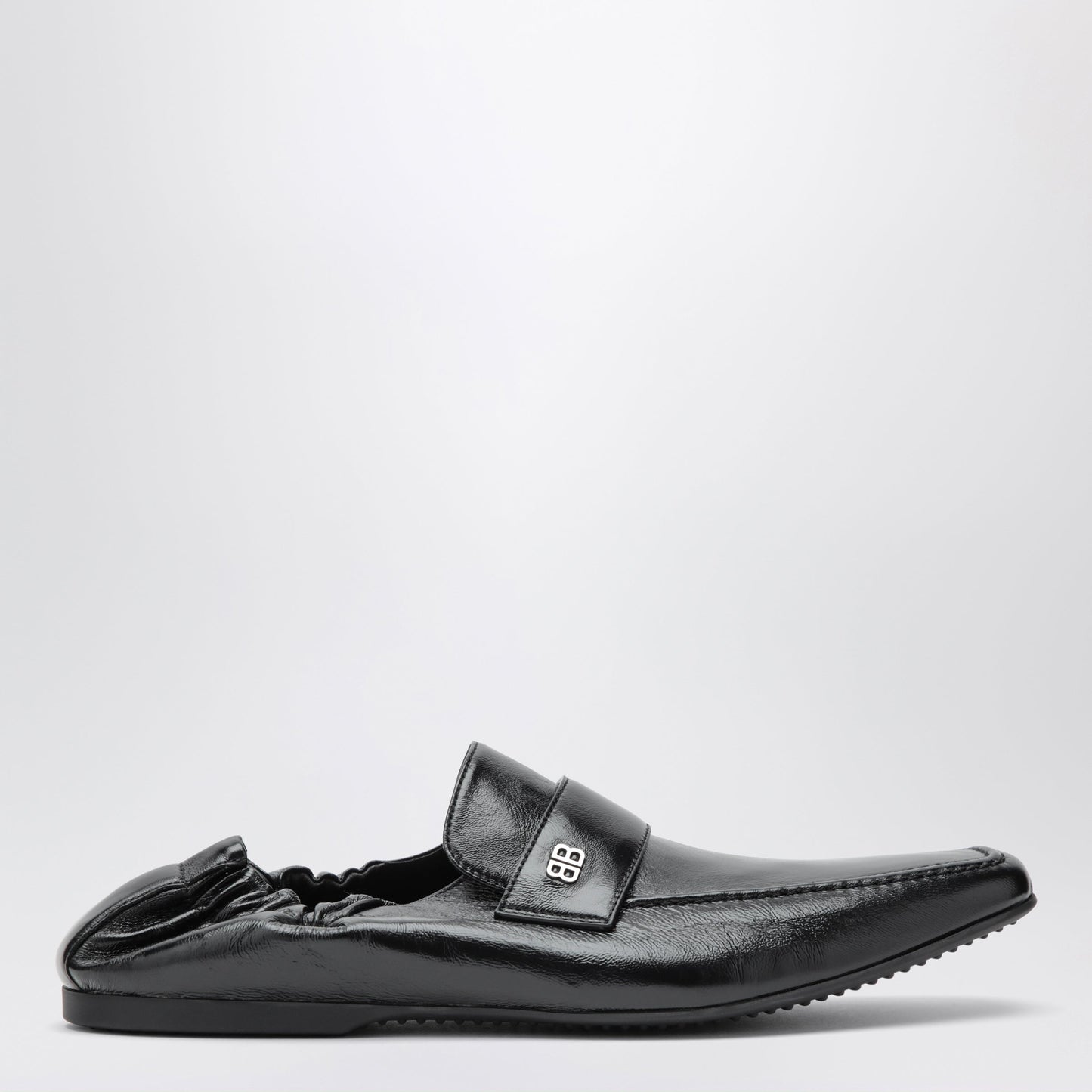 Balenciaga Palermo Bb Loafer In Goat Leather In Black Men BALENCIAGA