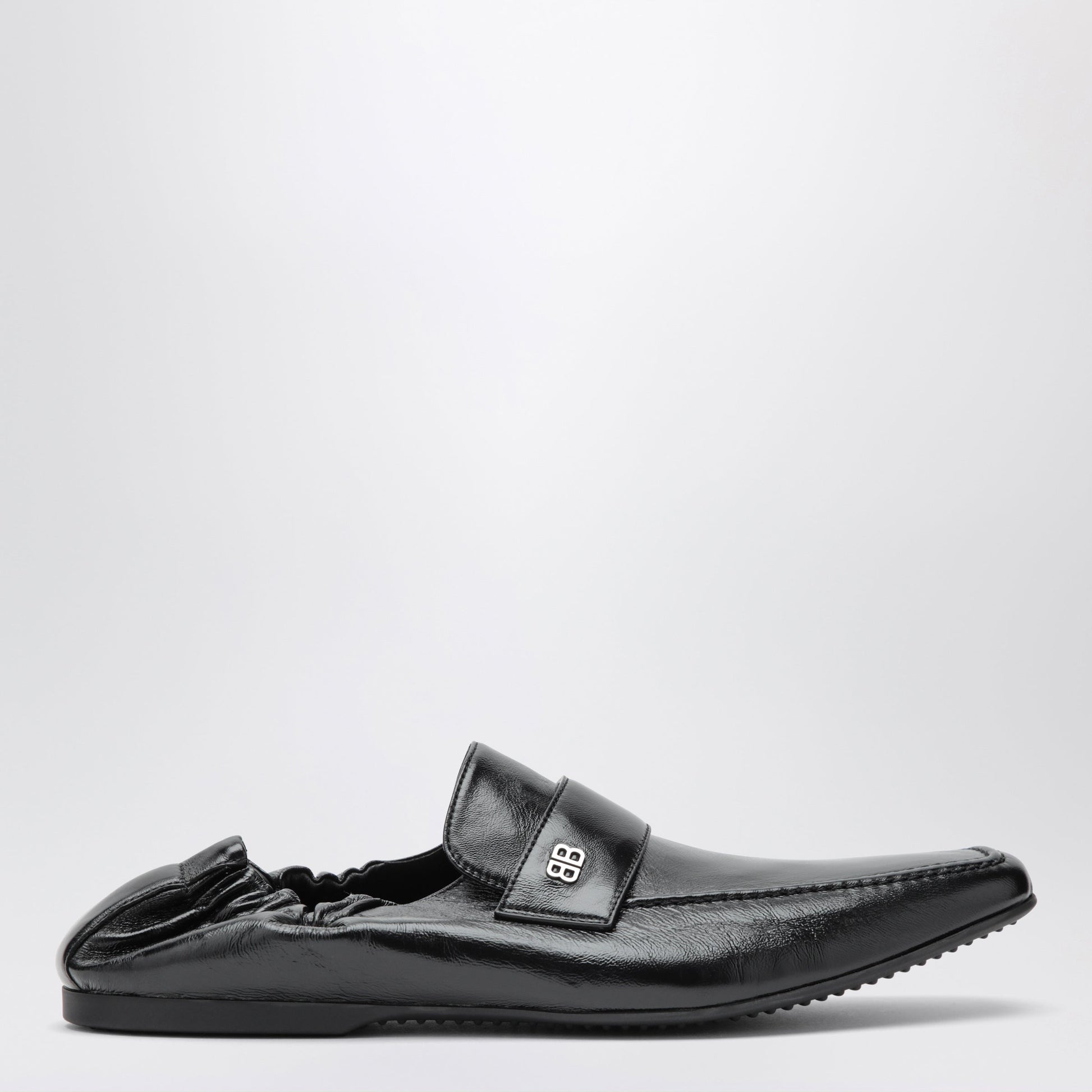 Balenciaga Palermo Bb Loafer In Goat Leather In Black Men BALENCIAGA