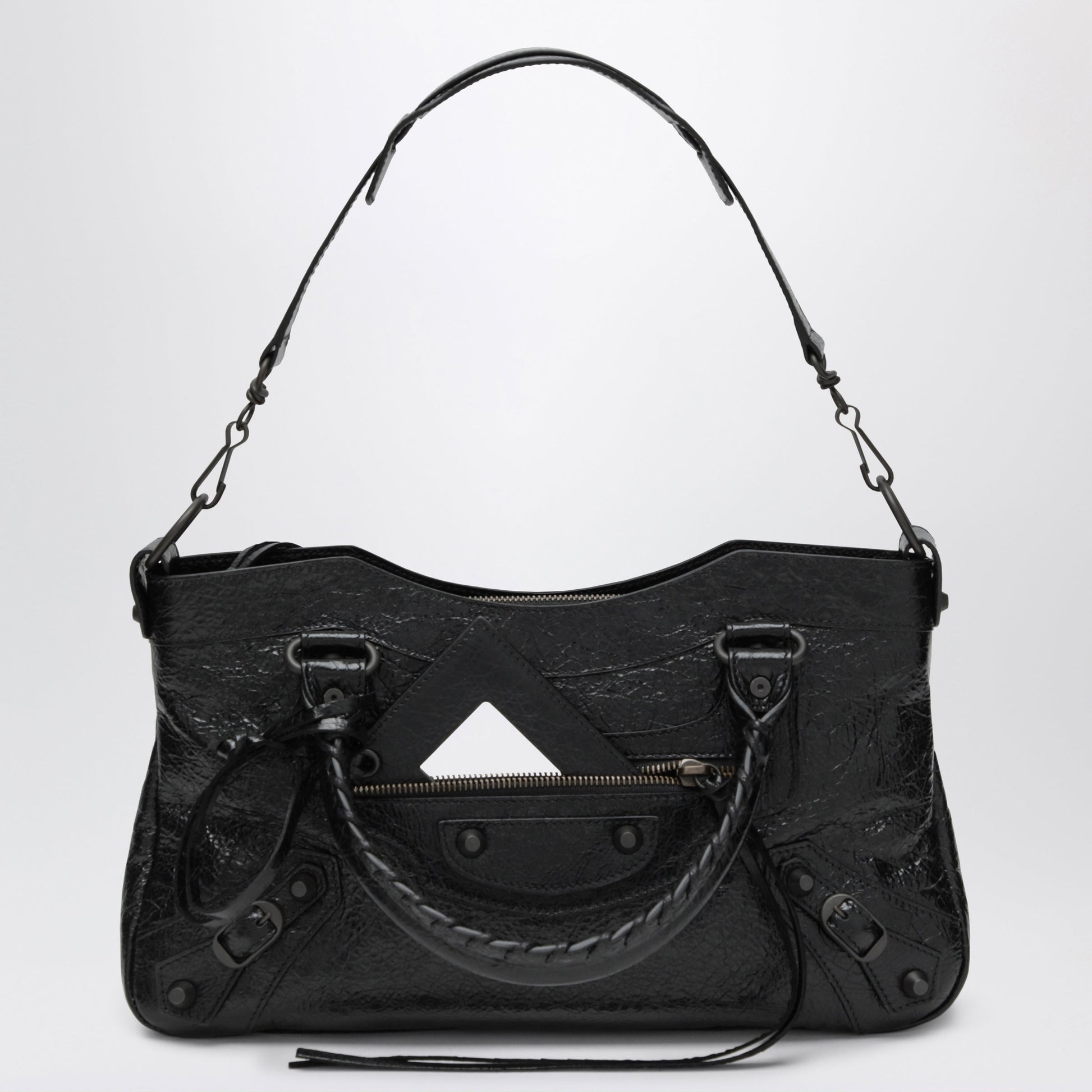 Balenciaga Le City First Lambskin Leather Handbag In Black Women BALENCIAGA
