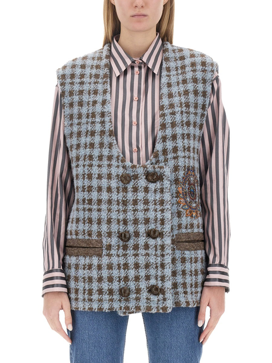Etro Women Houndstooth Over Vest ETRO