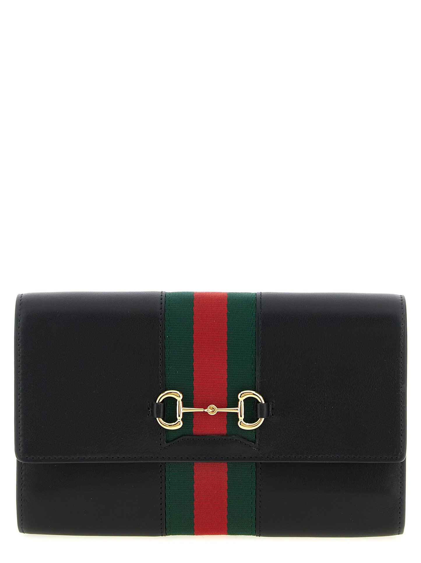Gucci Women 'Gucci Horsebit Web' Wallet On Chain GUCCI