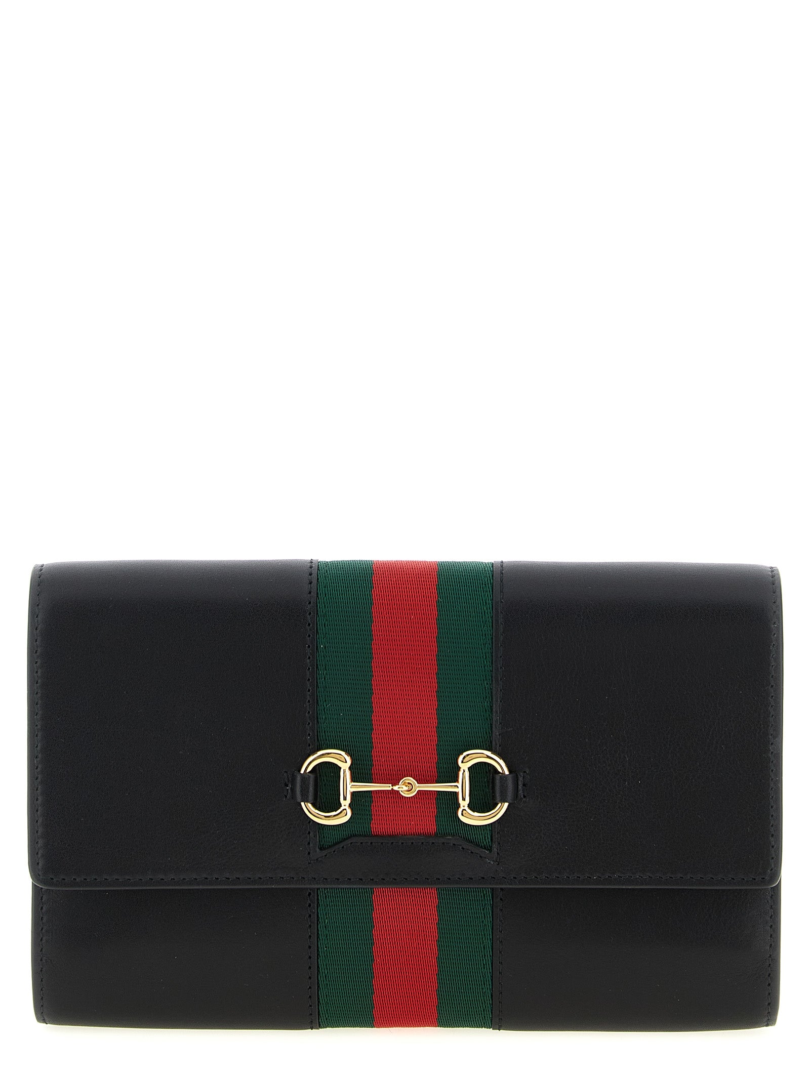 Gucci Women 'Gucci Horsebit Web' Wallet On Chain GUCCI