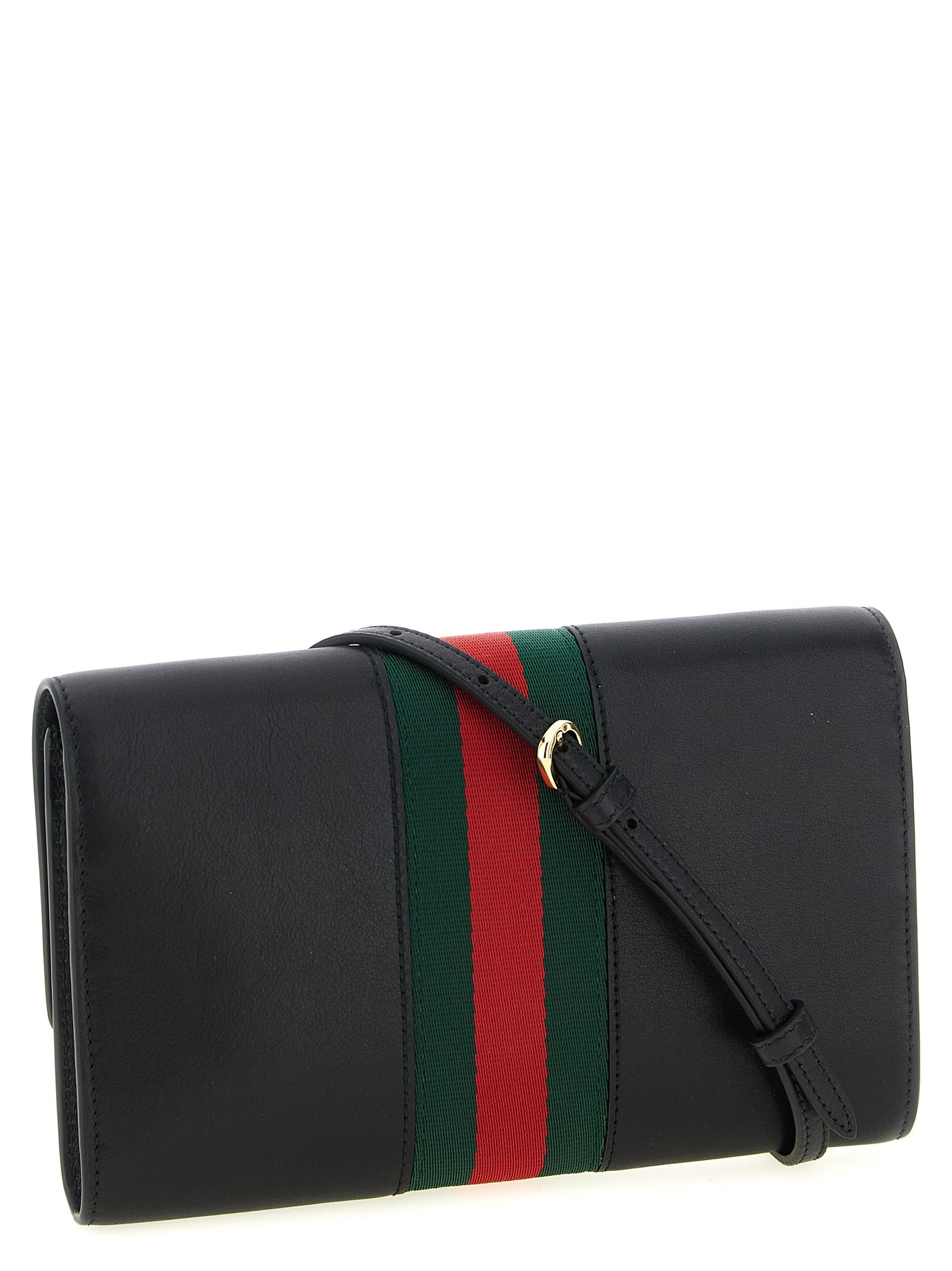Gucci Women 'Gucci Horsebit Web' Wallet On Chain GUCCI