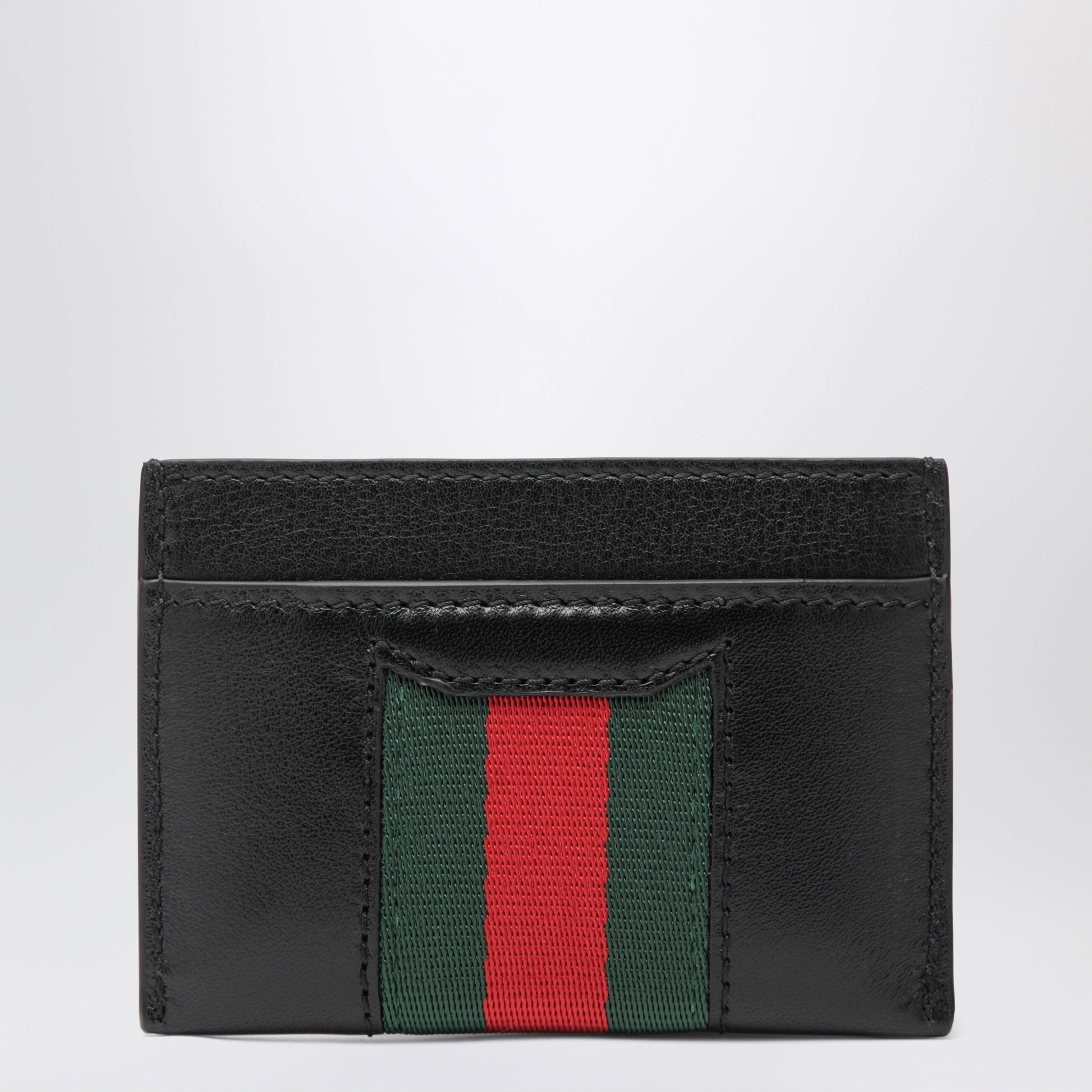 Gucci Web Cardholder With Horsebit In Leather Women GUCCI