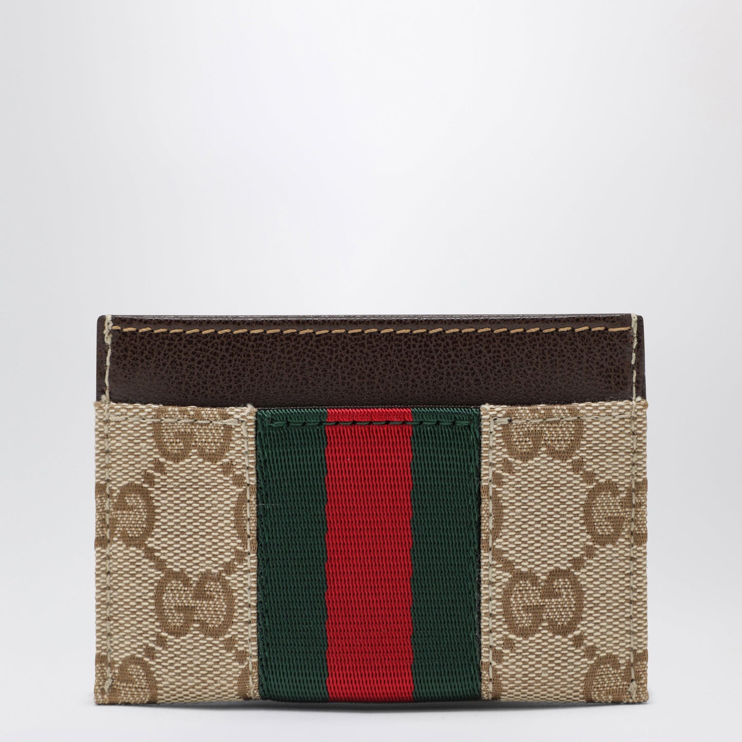 Gucci Gg Canvas Card Holder With Horsebit Detail Women GUCCI