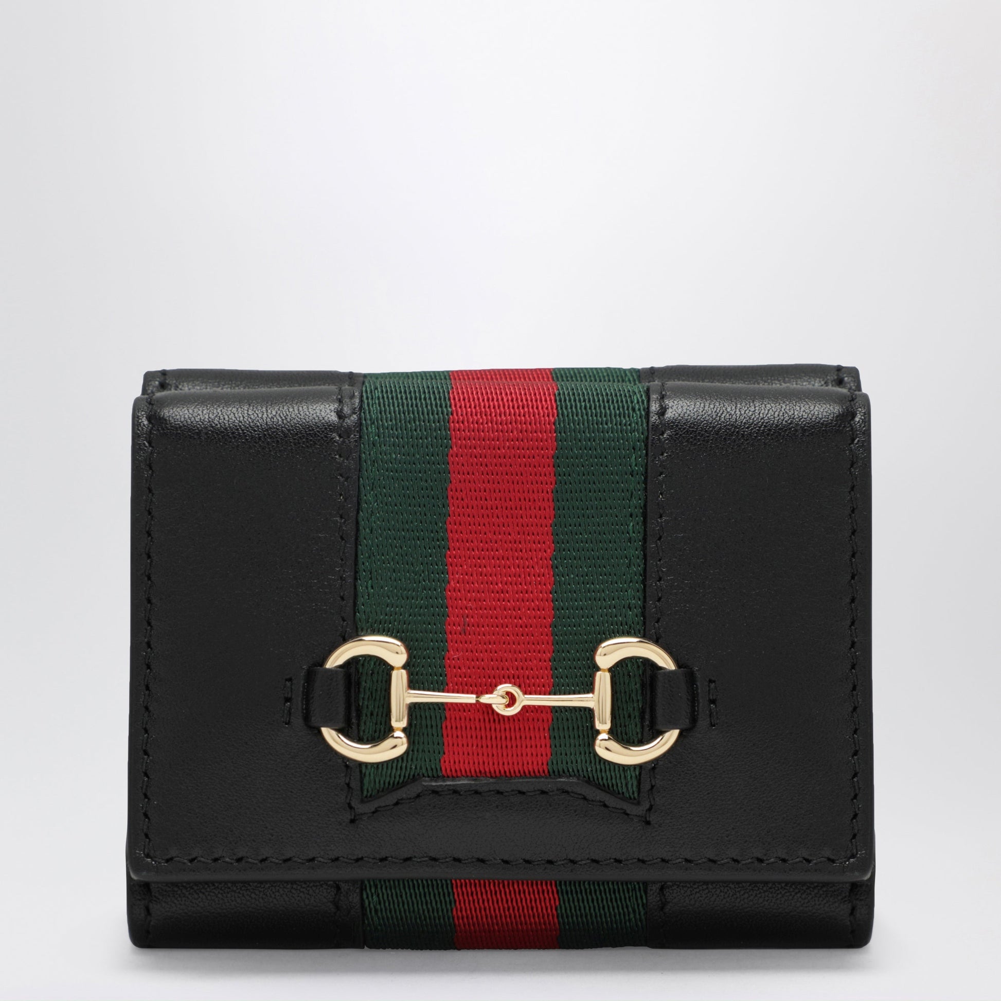 Gucci Small Tri-Fold Gucci Horsebit Web Wallet Women GUCCI
