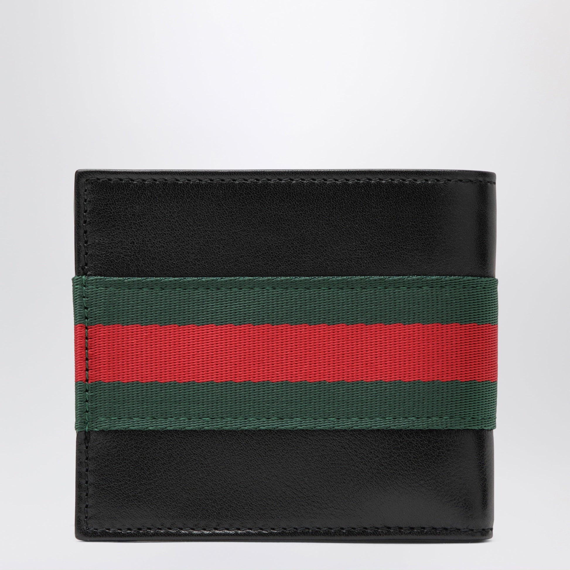 Gucci Web Trademark Bi-Fold Wallet Black Men GUCCI