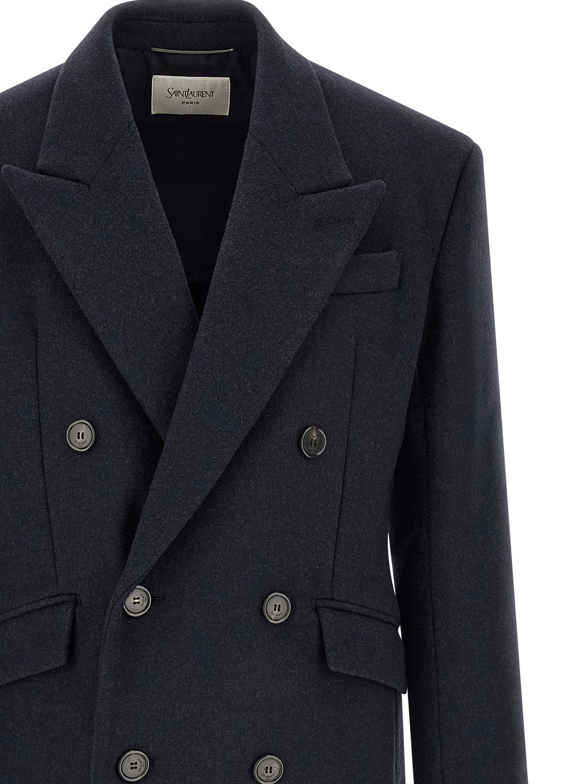 Saint Laurent Men Double-Breasted Coat SAINT LAURENT