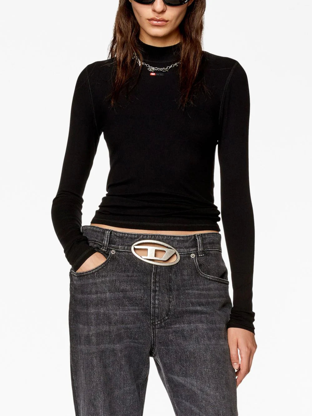 Diesel Women T-Mokky T-Shirt With Embroidery DIESEL