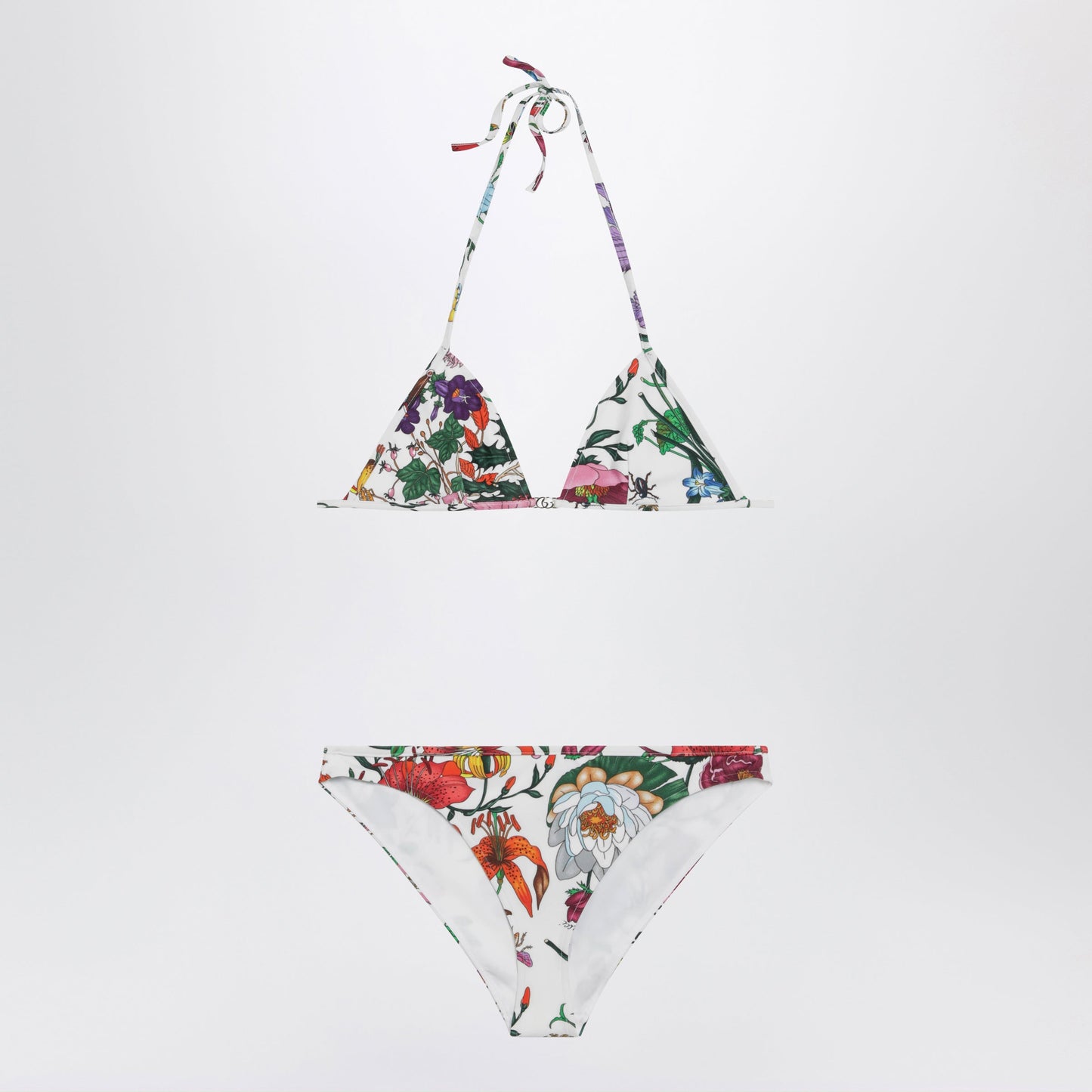 Gucci Sparkling Jersey Bikini With Gucci Flora Print Women GUCCI