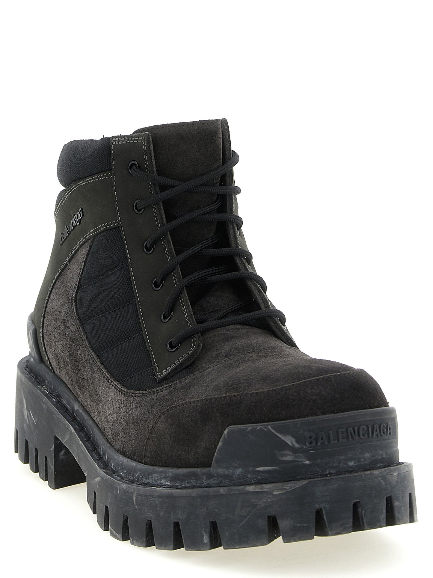 Balenciaga Men 'Combat Strike' Ankle Boots BALENCIAGA