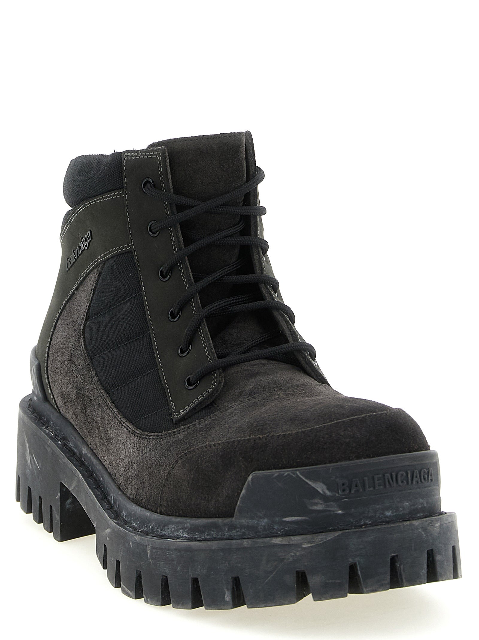 Balenciaga Men 'Combat Strike' Ankle Boots BALENCIAGA