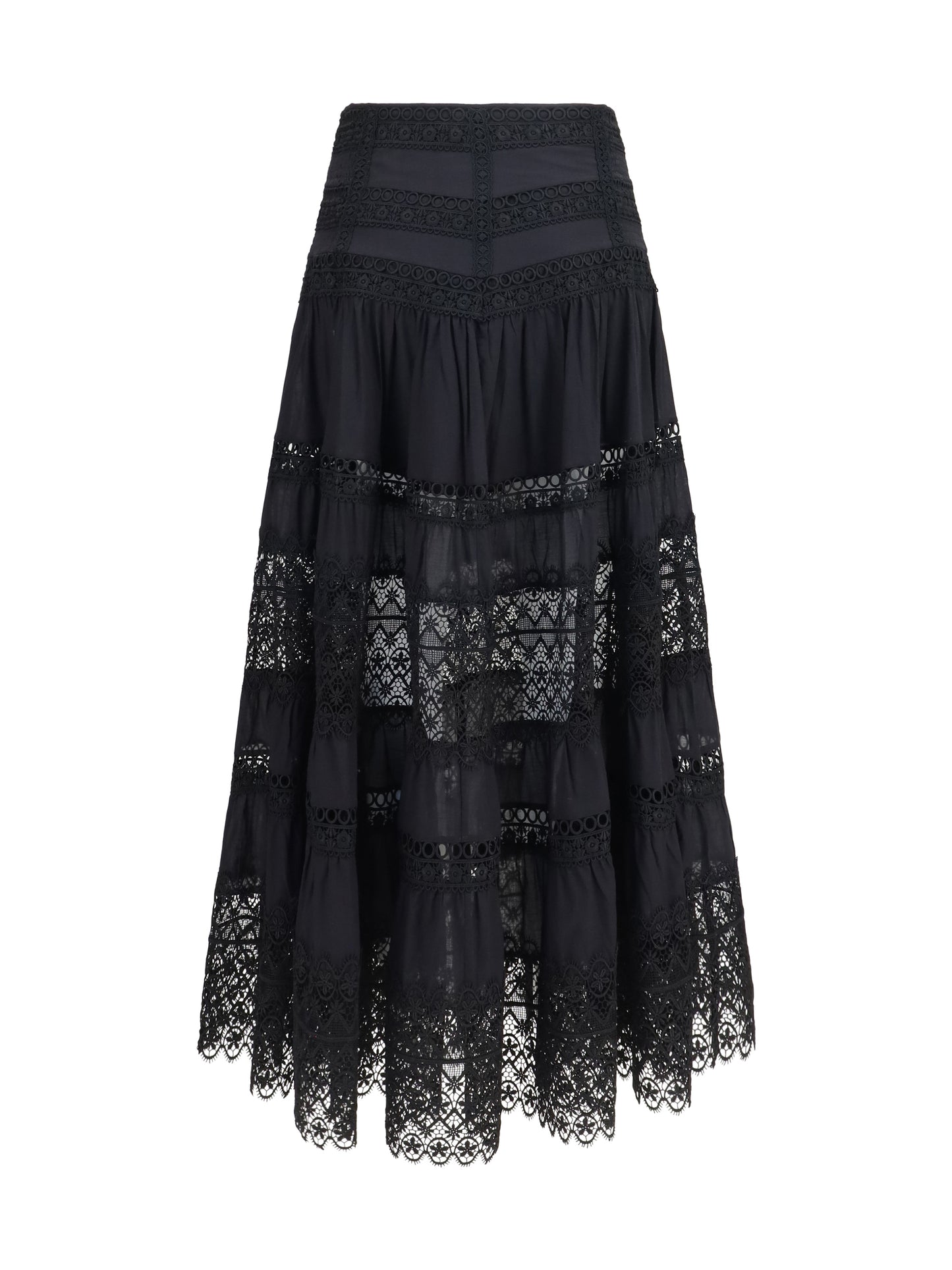 Charo Ruiz Women Serza Long Skirt In Cotton Voile CHARO RUIZ