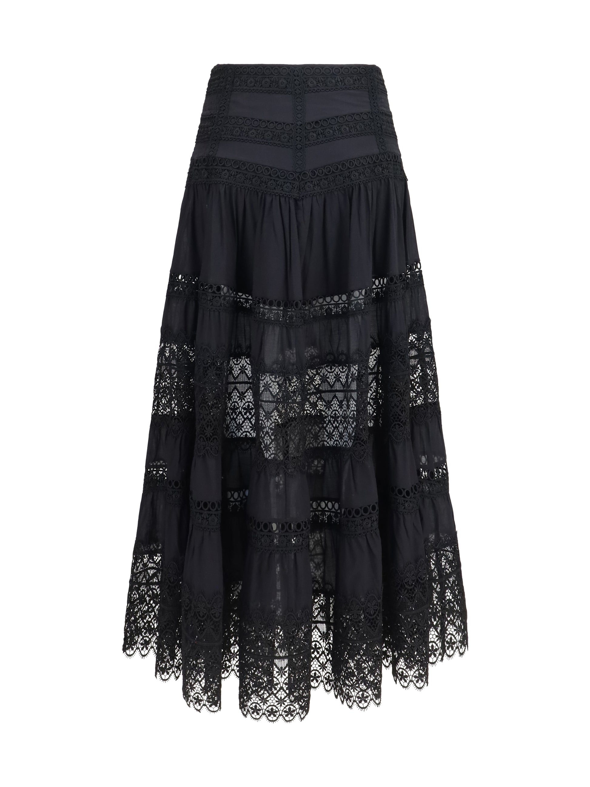 Charo Ruiz Women Serza Long Skirt In Cotton Voile CHARO RUIZ